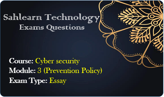 Module 3 Essay Exams